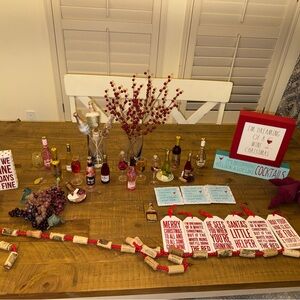 Festive Holiday Wine Party Set